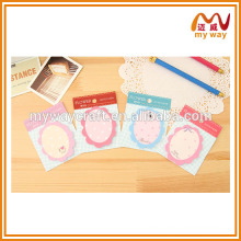 Beautiful mirror sticky notes as mini office stationery set